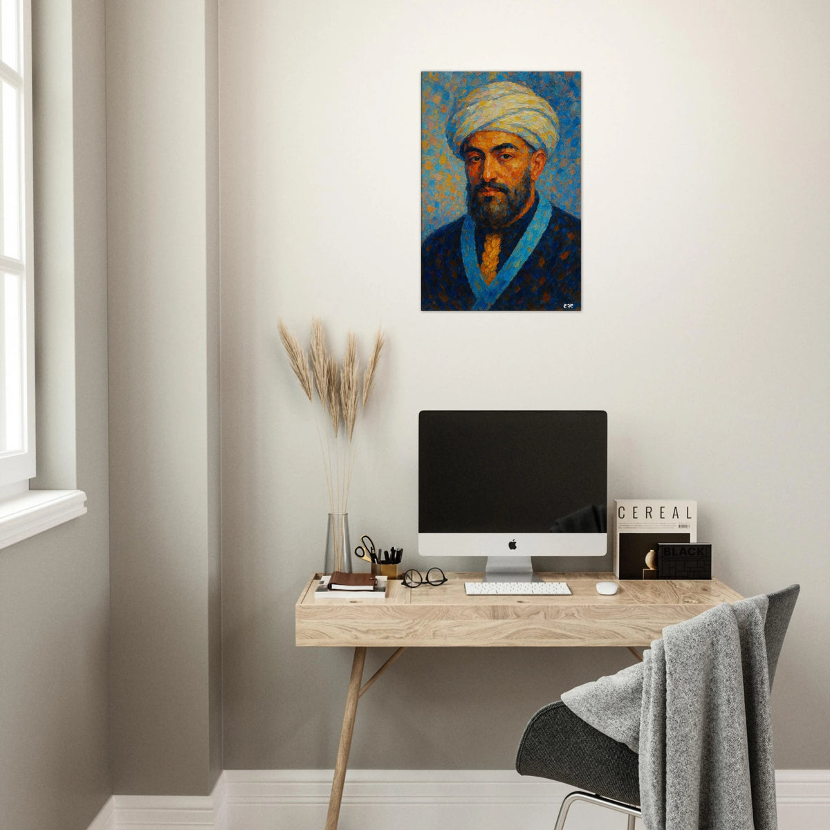 Rambam canvas print - maimonides rabbi portrait by Abish, view 4