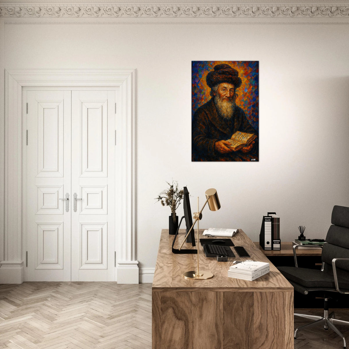 Chassam Sofer canvas print - gedolim rabbi portrait by Abish, view 4
