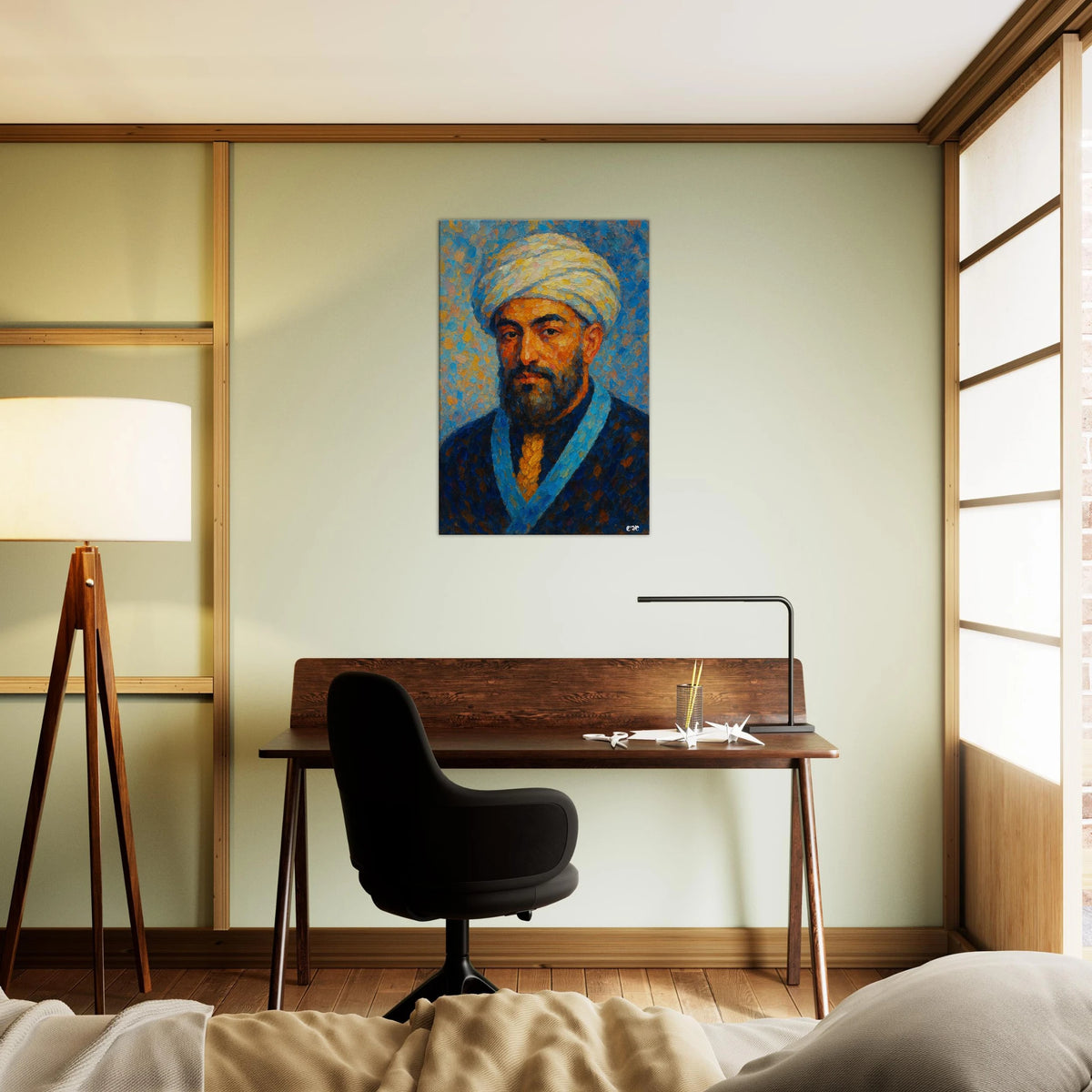 Rambam - maimonides rabbi portrait, canvas print by Abish