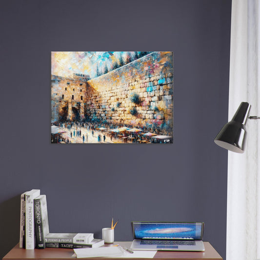 Kotel - western wall jerusalem painting, canvas print by Abish
