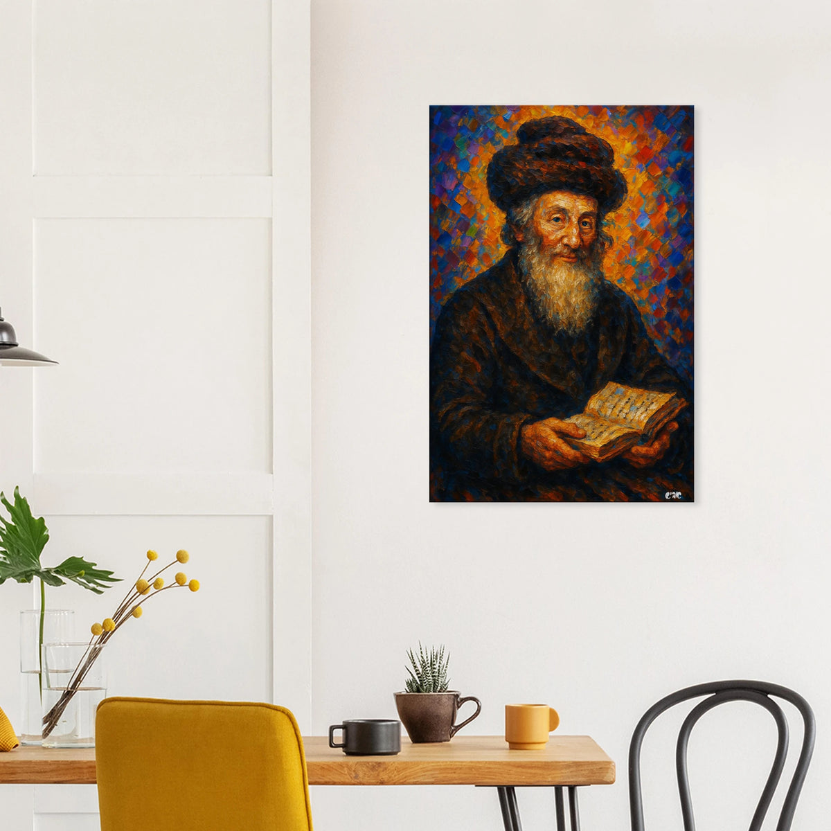 Chassam Sofer canvas print - gedolim rabbi portrait by Abish, view 2