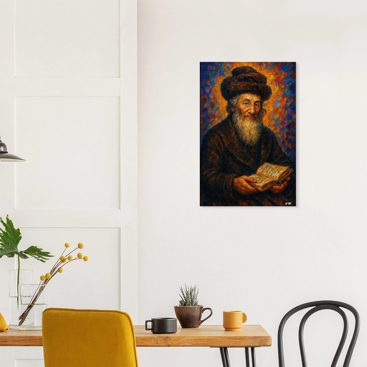 Chassam Sofer canvas print - gedolim rabbi portrait by Abish, view 3